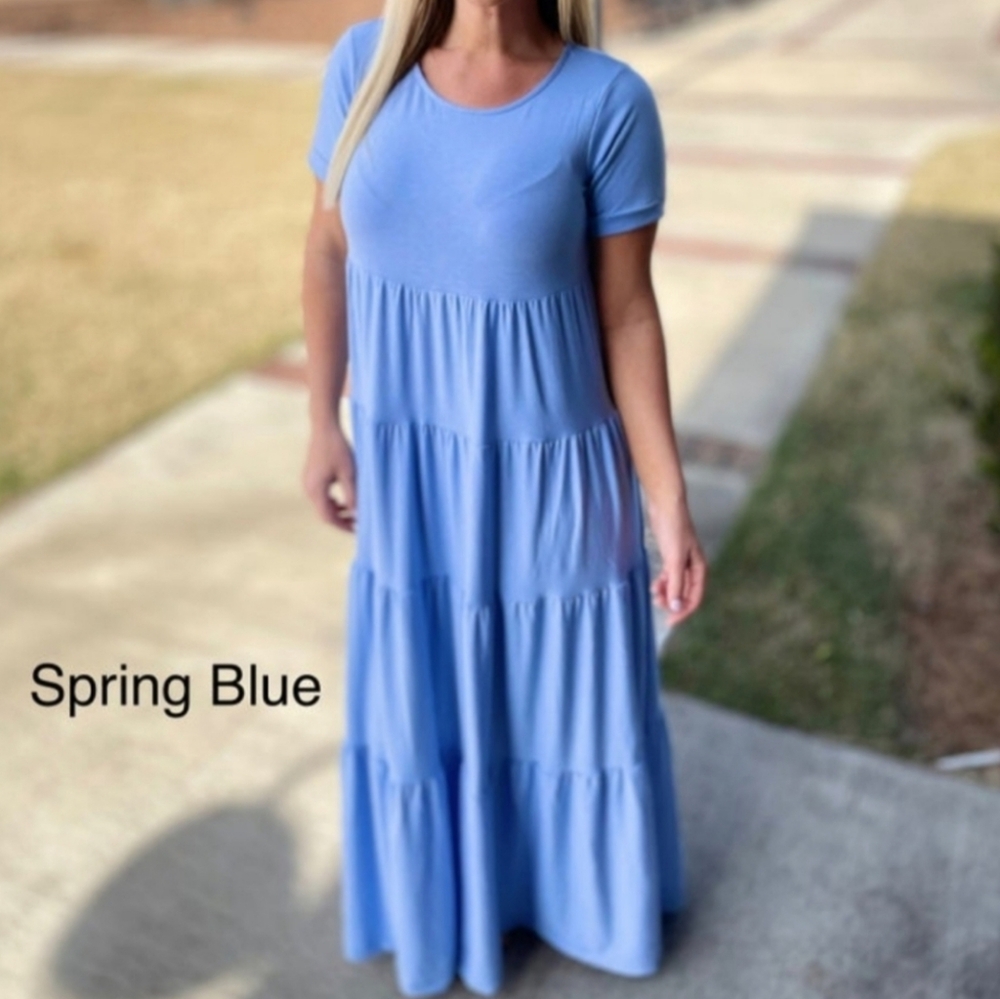 Zenana Tiered Ruffle Maxi Dress
